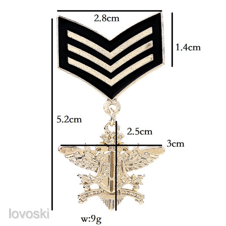 Set 2 Huy Hiệu Cài Áo Hình Ngôi Sao Phong Cách Vintage