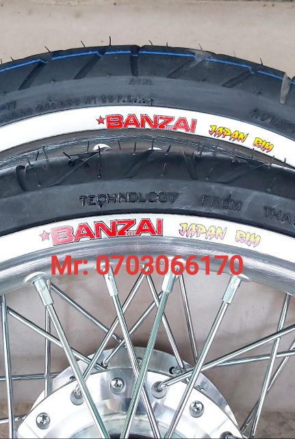 CẶP BÁNH CĂM SONIC NIỀN NHÔM BAN ZAI THÁI 1.4 1.4ĐÙM CĂM MẠ CROM, VỎ CRV THÁI 60.90,70.90