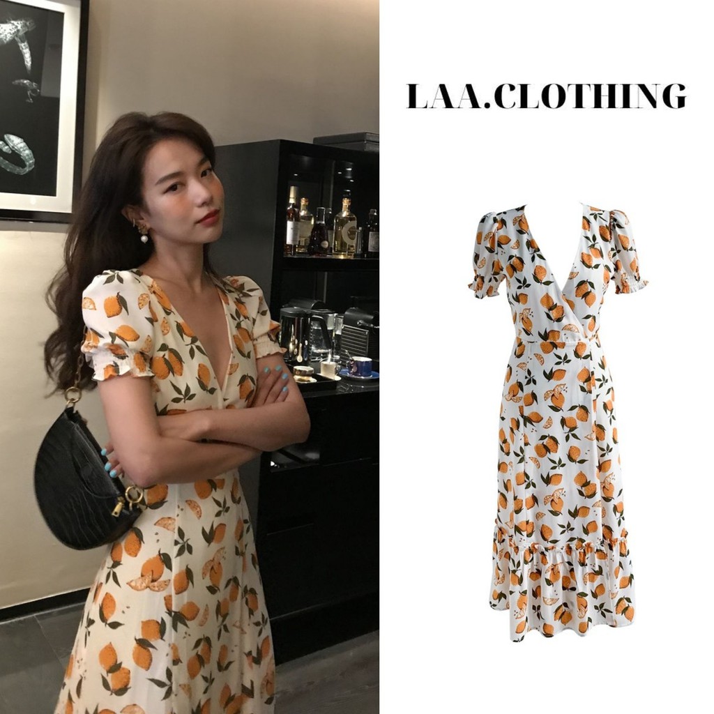 ĐẦM MAXI NỮ DÁNG DÀI CỔ CHỮ V HÀNG THIẾT KẾ