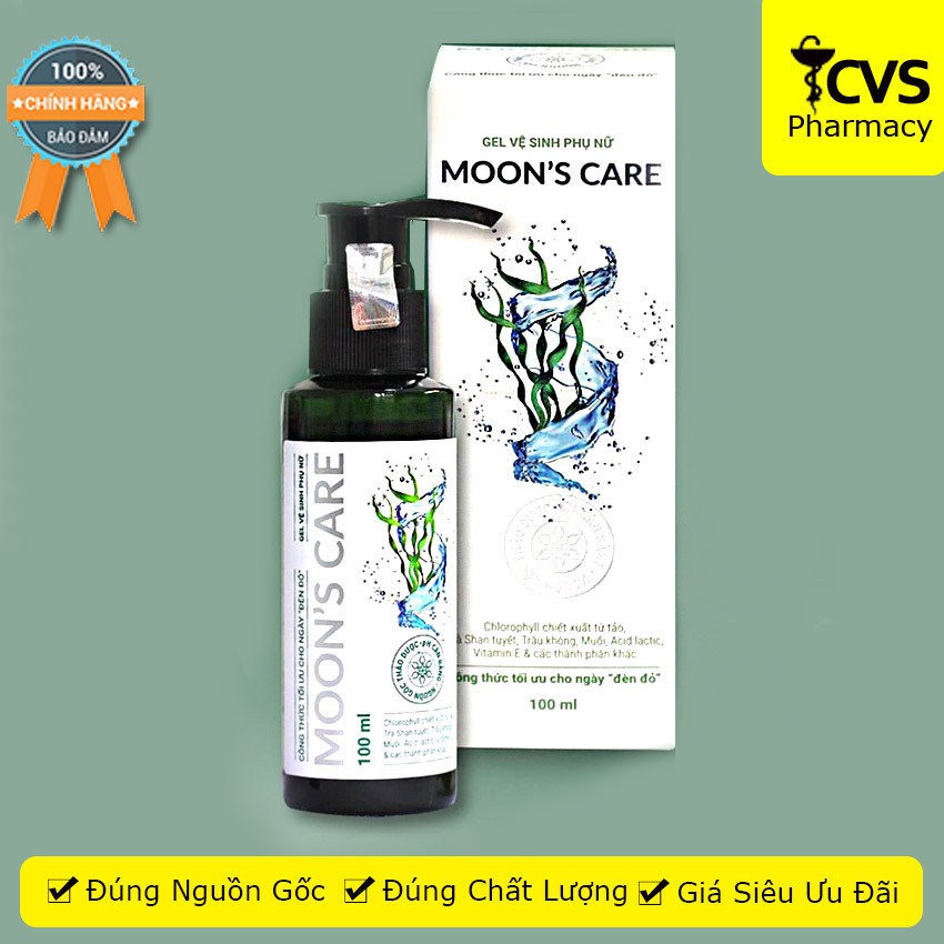 Gel vệ sinh phụ nữ MOON’S CARE - Dung dịch vệ sinh phụ nữ làm sạch dịu nhẹ, bảo vệ vùng kín - cvspharmacy