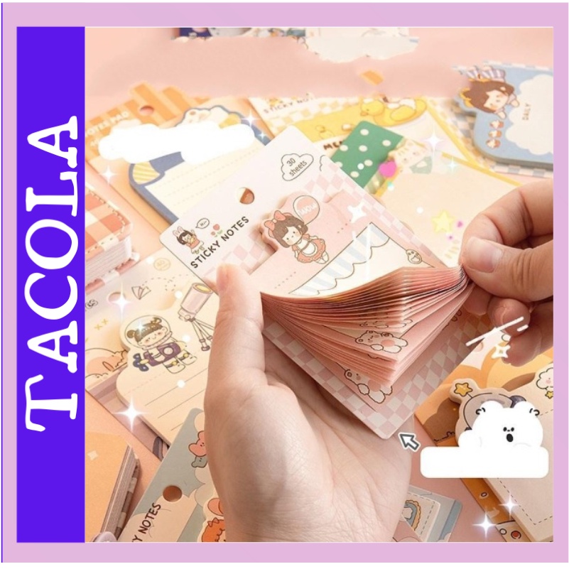 Giấy note dễ thương, giấy ghi chú họa tiết họa hình ngộ nghĩnh N07