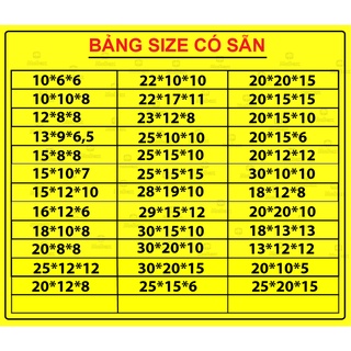 Thùng carton 20x15x15