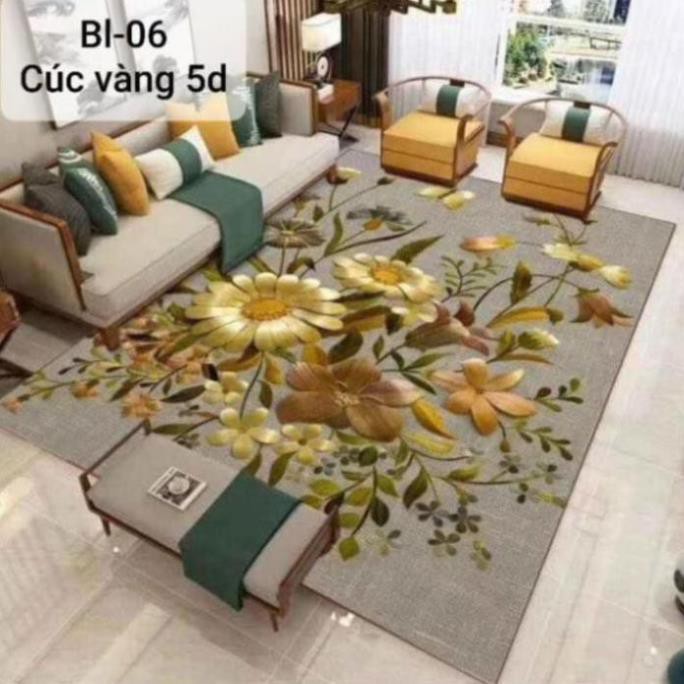 chăn ga giá rẻ Thảm trải sàn Sofa trang trí phòng khách Bali in 3D Nhung nỉ lì cao cấp phong cách hiện đại BL117