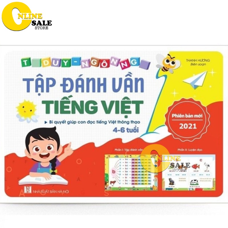 Tập đánh vần tiếng việt dành cho bé chuẩn bị vào lớp 1 phiên bản mới 2021-112 trang. Giúp bé đọc tiếng việt thông thạo