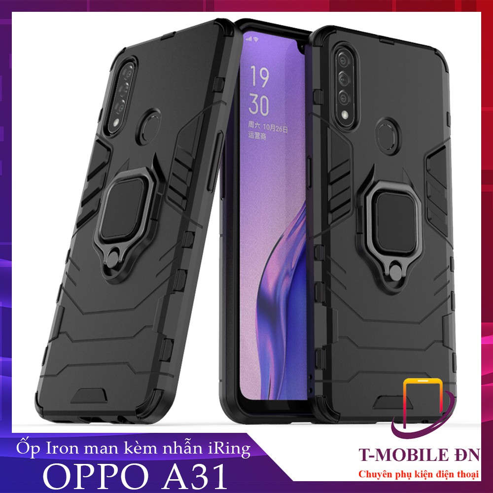 Ốp lưng Oppo A31, Ốp chống sốc Iron Man có giá đỡ nhẫn iring hít Ôtô Bảo vệ viền và Camera cho Oppo A31 | BigBuy360 - bigbuy360.vn