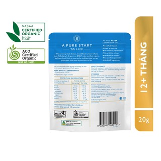 Snack Bellamy's Organic Táo Sấy 20g