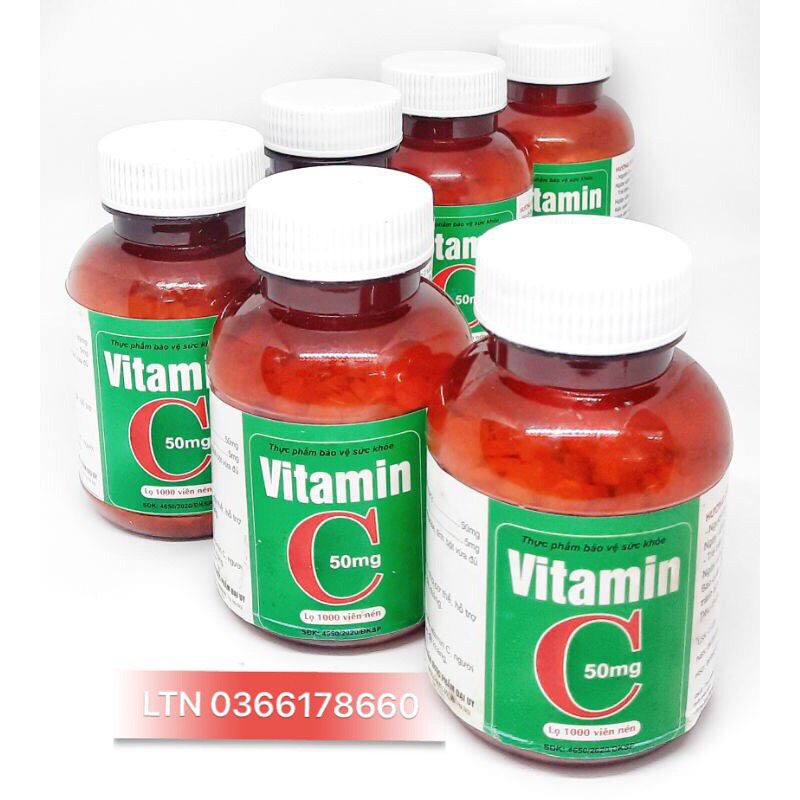 Vitamin C Đại Uy - Lọ 1000 viên