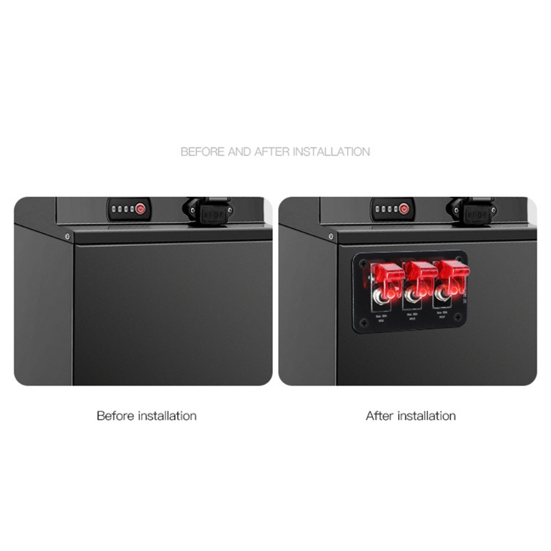 Bảng Công Tắc 12-24V Kèm Cầu Chì 20A Cho Bảng Điều Khiển Xe Hơi / Tàu Thuyền