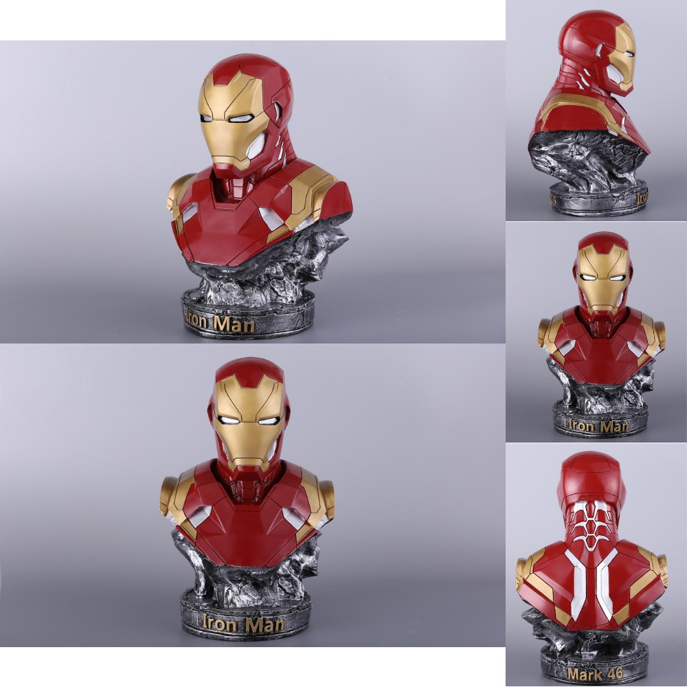 Mô Hình Maver Bán Thân Iron Man Người Sắt Tony Stark Cao 17cm ( 3 màu ) - Figure Tượng Maver - Mô hình giá xưởng