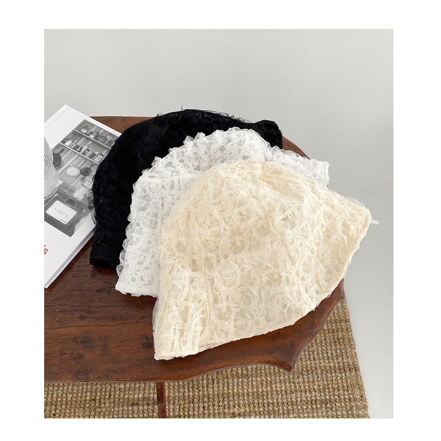 Nón tai bèo phối ren phong cách hàn quốc thời trang mùa hè cho nữ