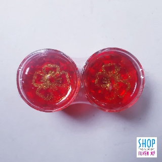 02 ly đèn cầy màu đỏ - size nhỏ - Ly nến đỏ