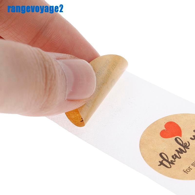 Bộ 500 Miếng Dán In Chữ Thank You Trang Trí