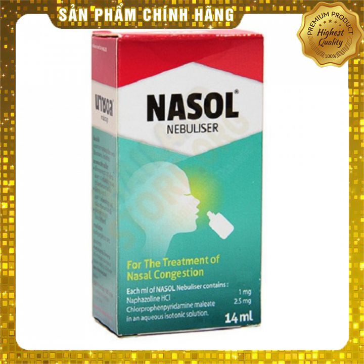 Xịt Mũi Cho Người Bị Viêm Xoang Nasol Spray 14ml Thái Lan chính hãng