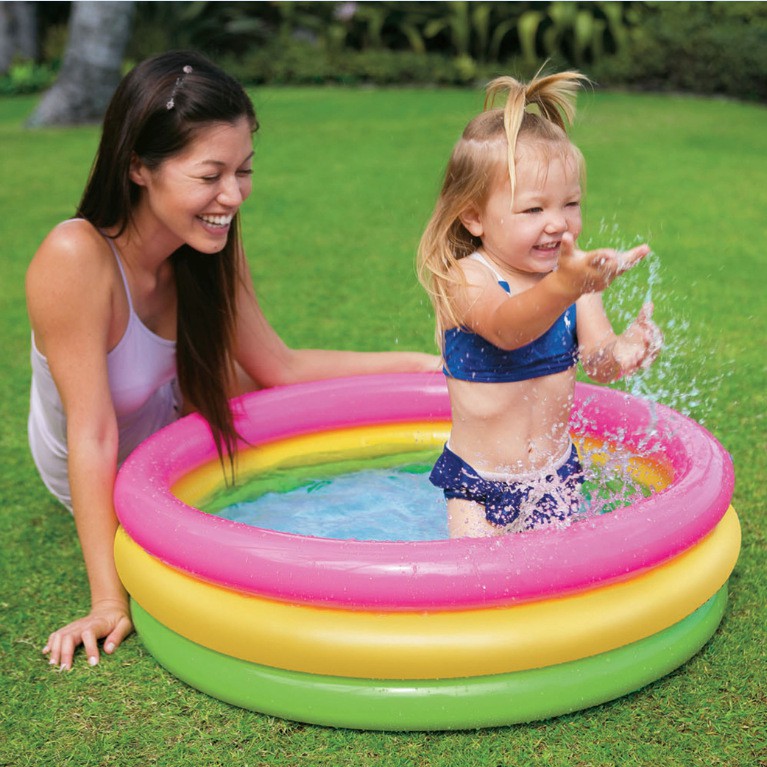 INTEX 58924 86*25cm Bể bơi trẻ em từ 1-3 tuổi ,phao bơi bơm hơi , phụ kiện đồ bơi