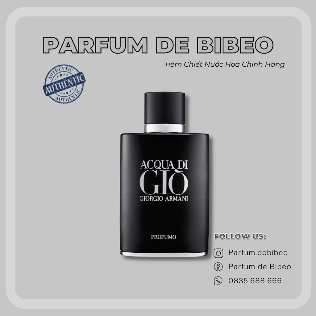 Parfum de Bibeo-Nước hoa thử Giò Profumo