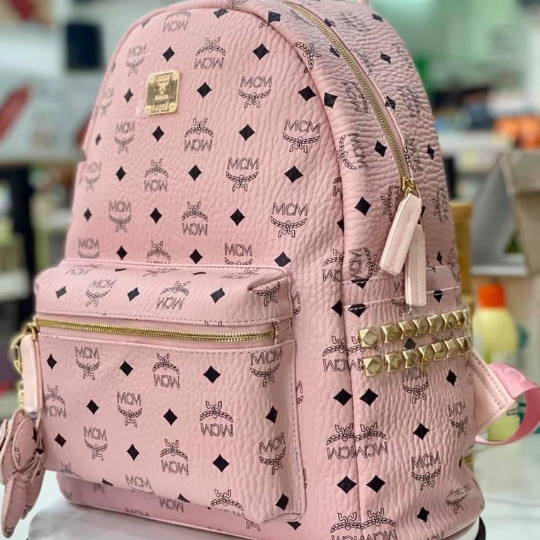 Balo thời trang MCM hồng LA 1-1 on web