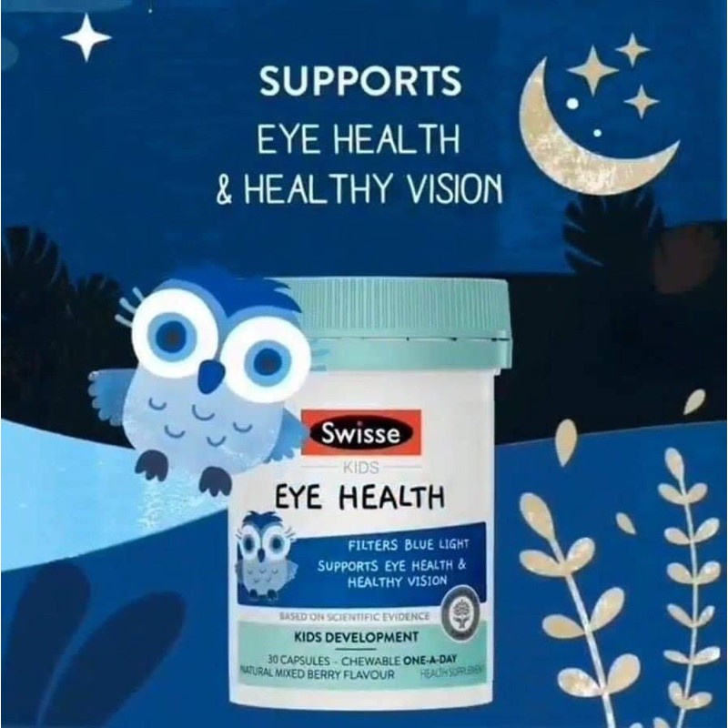 [Hàng chuẩn Úc] Viên uống bổ mắt cho trẻ em Swisse Kids Eye Health 30 viên