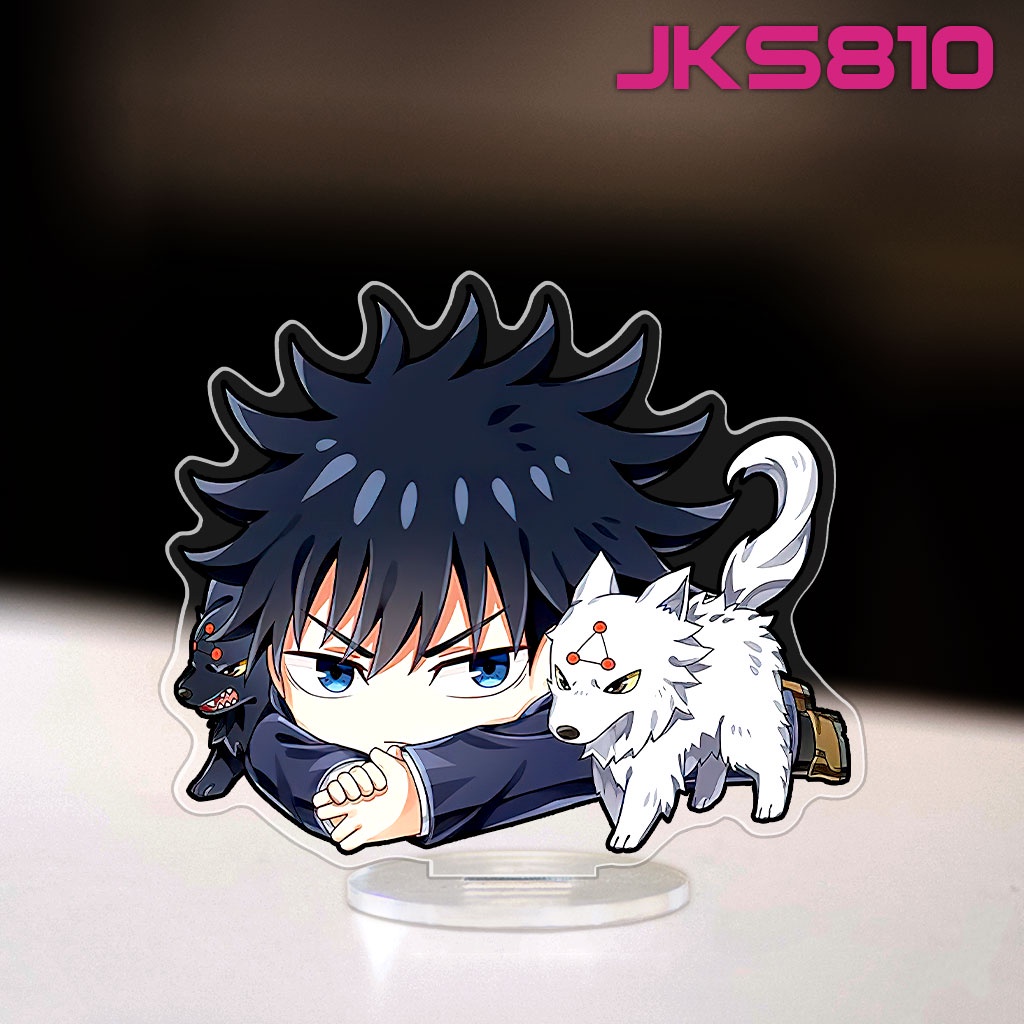 Mô hình đứng Standee bằng arcrylic Jujutsu Kaisen anime manga Gojo Itadori decor góc học tập trang trí bàn làm việc 8cm