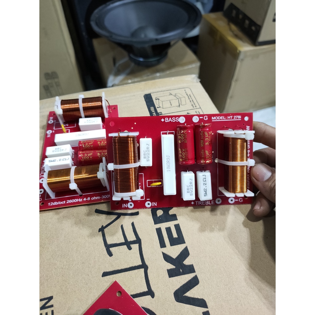 Phân tần loa kéo 2 way cao câp  Găn bass đôi - 4 tấc- 5 tấc điều được
