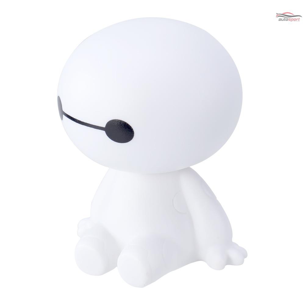 Mô hình nhân vật hoạt hình Baymax làm từ nhựa lắc đầu qua lại trang trí xe hơi nội thất