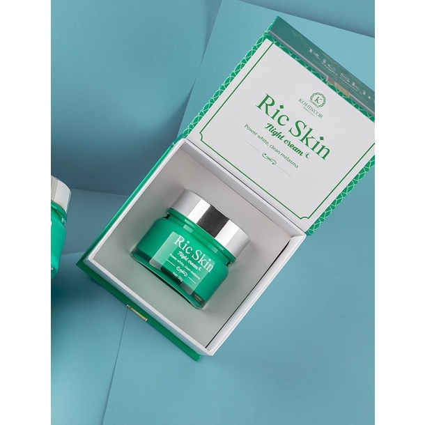 Combo 10 Gói Kem Dưỡng Da Ric Skin Night Cream Kohinoor 3g