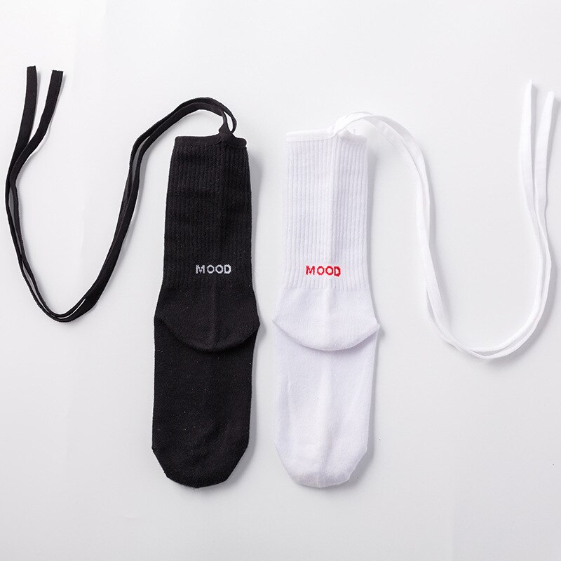 Japanese Reflective Stockings Bandage Lolita Socks Long Knee Socks Korea Style Women White Cotton Socks Cosplay JK Socks Cute | BigBuy360 - bigbuy360.vn