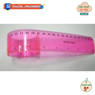 VPP212024 - Thước kẻ  dài 30 cm nhựa dẻo EcoPVC - màu ngẫu nhiên-1 cây