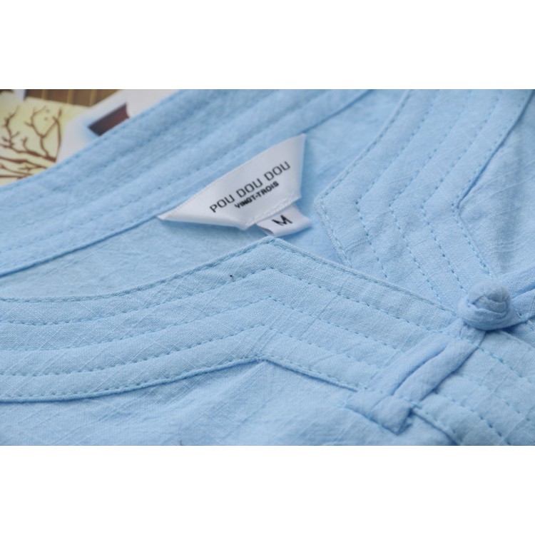 AKira Áo sơ mi kiểu nữ vải đũi - Áo kiểu nữ đẹp - Thời trang trung niên phong cách nhật