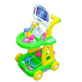 [ ĐỒ CHƠI ] XE ĐẨY LƯU ĐỘNG CHỨA DỤNG CỤ BÁC SĨ VINATOY (Nhựa Chợ Lớn)