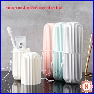 Hộp Đựng Bàn Chải Kem Đánh Răng Hình Trụ Đi Du Lịch Độc Đáo { H }