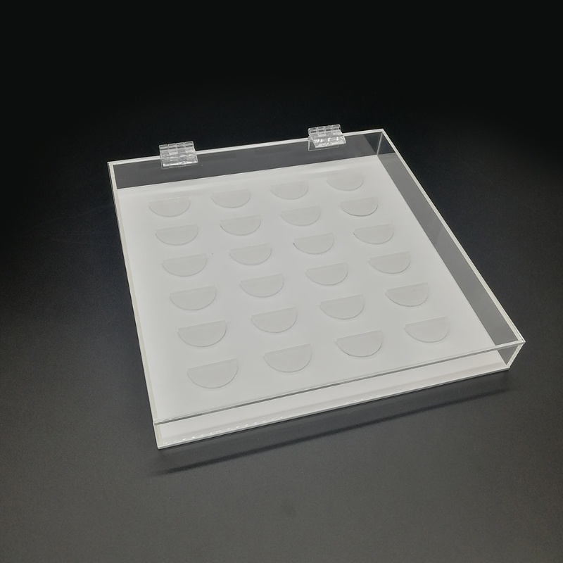 Set 12 Cặp Lông Mi Giả Bằng Acrylic Trong Suốt Trưng Bày