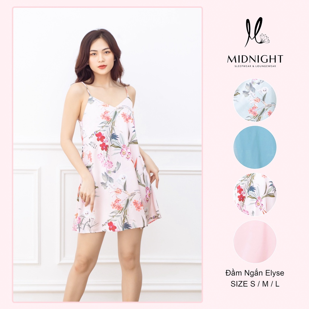 Đồ ngủ mặc nhà Đầm ngắn in hoa - Midnight Sleepwear