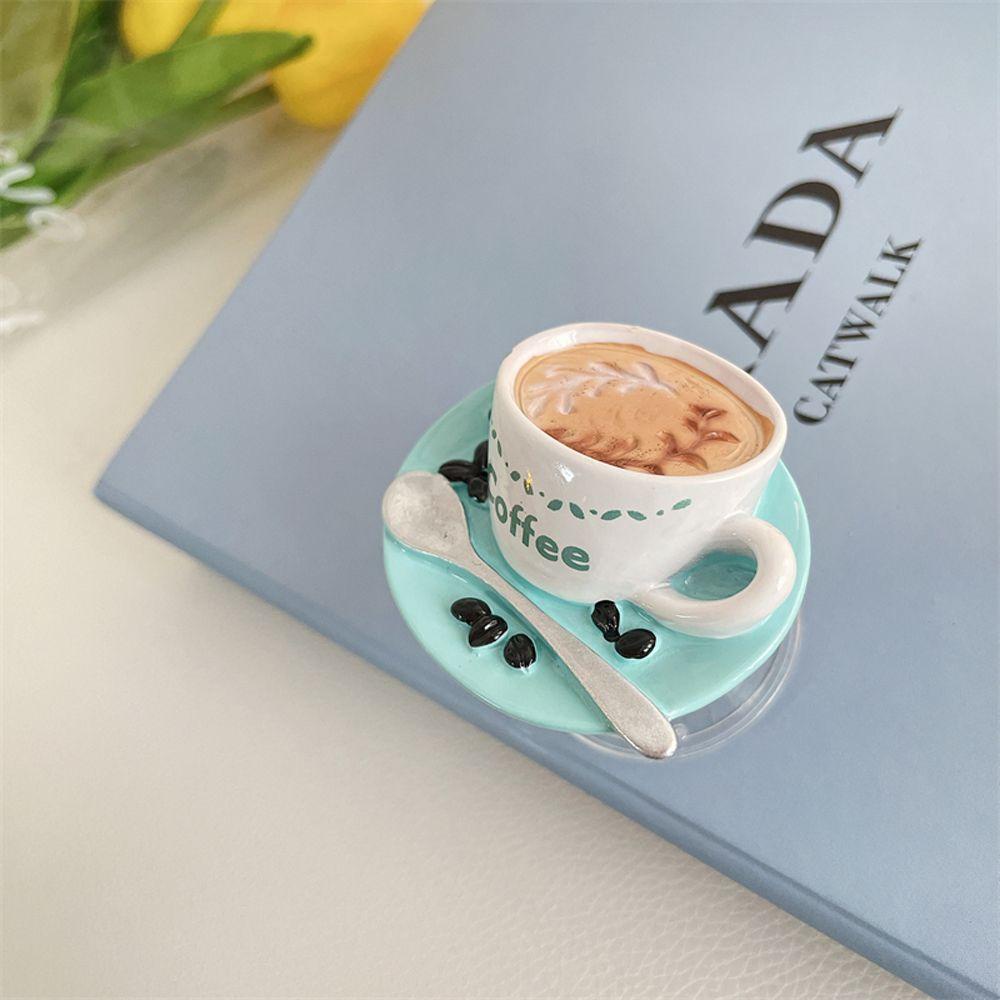 1 Nhẫn Đỡ Điện Thoại Hình Ly Trà Sữa 3D Dễ Thương