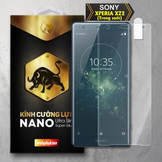Kính cường lực cho SONY XPERIA XZ2 (TRONG) hiệu webphukien
