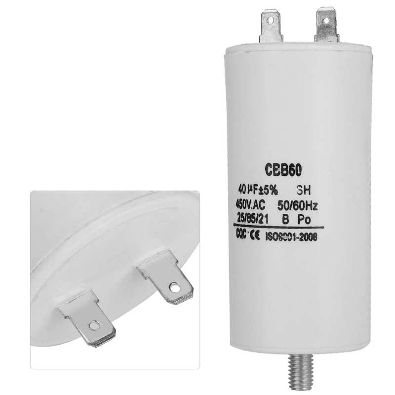 Tụ Điện Bơm Nước Cbb60 450v 40uf Cho Máy Giặt 50 / 60hz