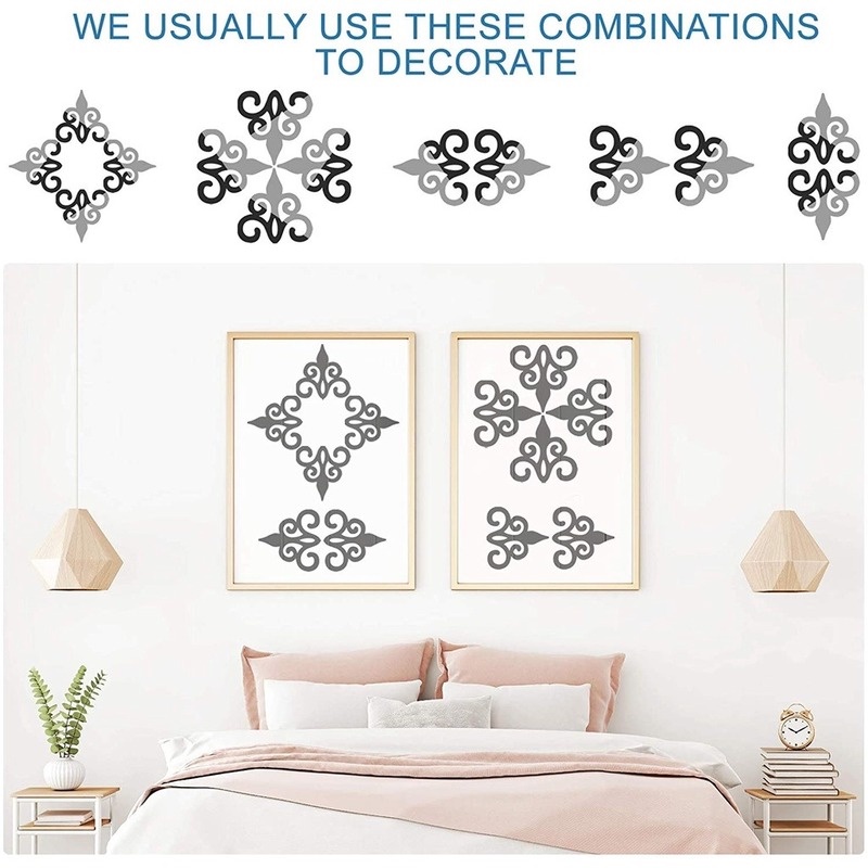 Set 10 Miếng Dán Tường Tráng Gương Acrylic DIY Có Thể Tháo Gỡ Trang Trí Nhà Cửa