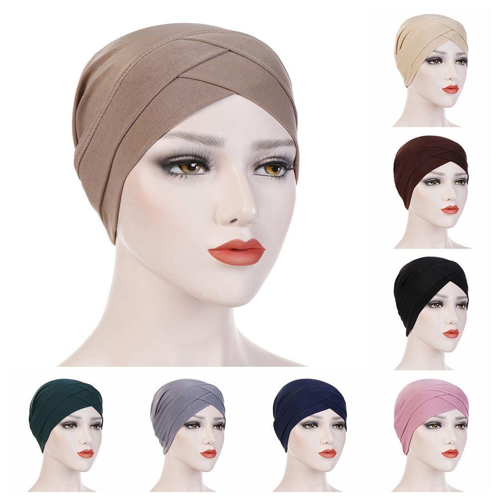 ZAIJIE24 Mũ Turban Đan Chéo Trước Cho Nữ