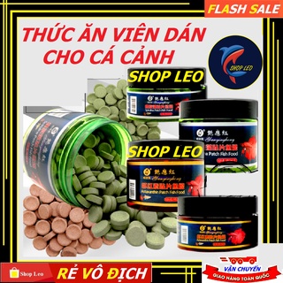 Thức ăn viên dán cho cá thủy sinh (Hộp 60Gram) - Cám dán cho cá cảnh - bể thủy sinh - hồ cá cảnh  -Shopleo