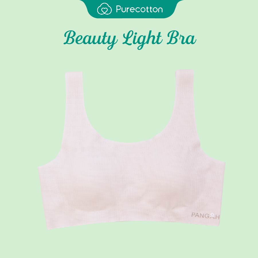 Áo lá học sinh không viền Purecotton chất liệu cotton cao cấp Beauty Light Bra PC088