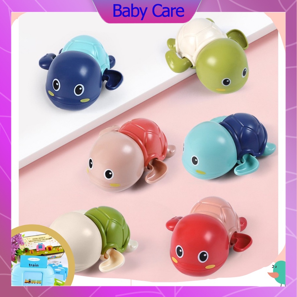 Đồ Chơi Nhà Tắm Rùa Vặn Cót Bơi Dưới Nước Cho Bé-BabyCare