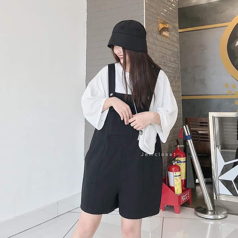 Yếm quần dáng ngố style ulzzang