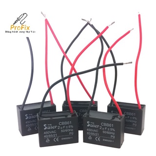 Tụ CBB61 đầy đủ các loại.