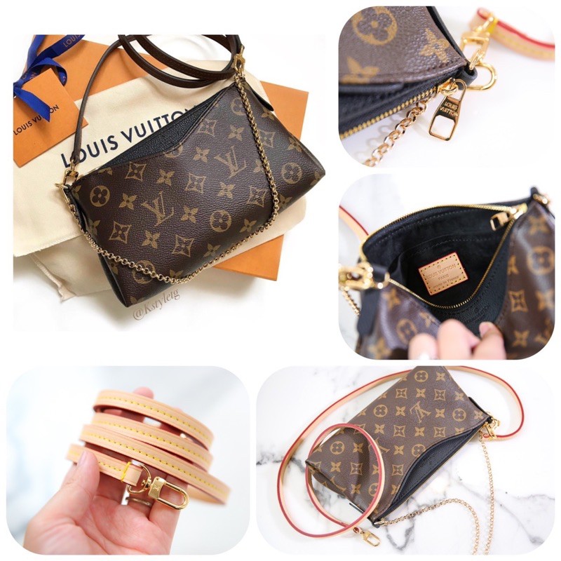 Túi LV Pallas Clutch da thật hai màu đẹp lắm vừa về thêm
