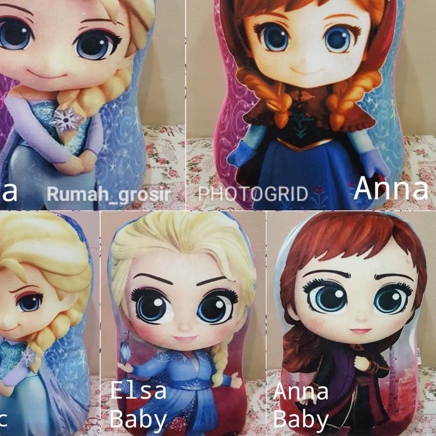 (Hàng Có Sẵn) Gối Ôm Hình Elsa Anna Trong Phim Frozen