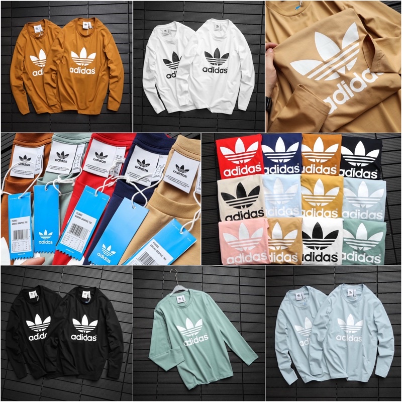 Áo thun Sweater dài tay ad cotton 4 chiều cao cấp cambodia