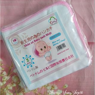 Set 10 khăn xô 2 lớp, 3 lớp, 4 lớp cho bé sơ sinh