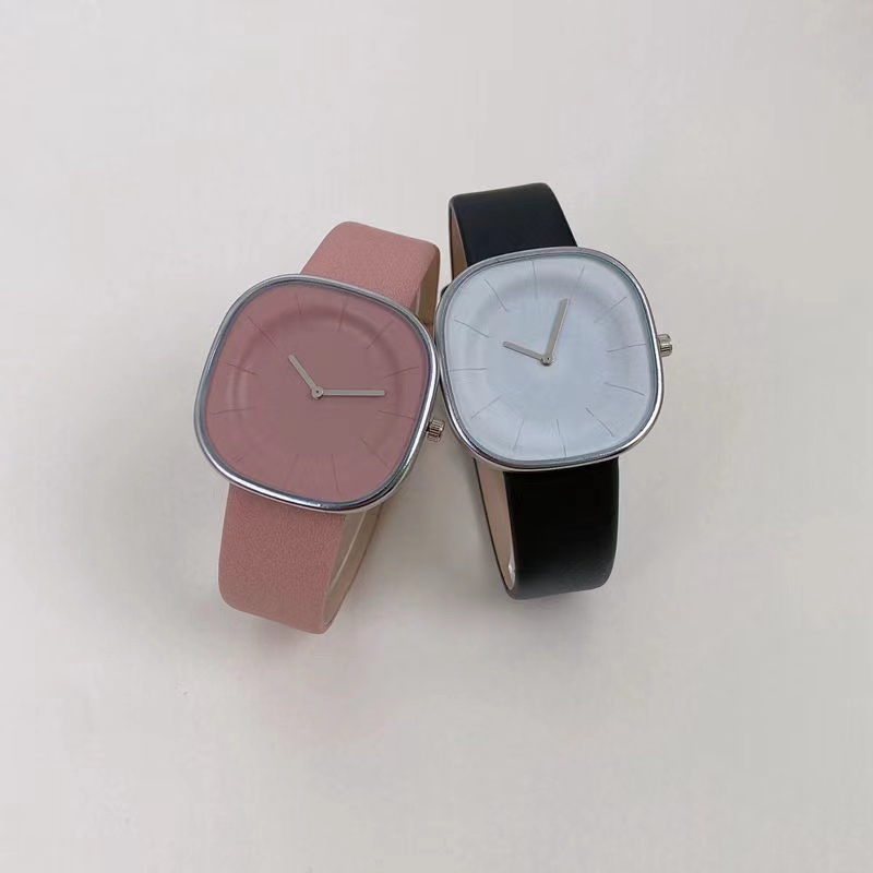 [Cois N] Đồng Hồ Khối Lập Phương Sugar Milk Tối Giản Mặt Vuông Thiết Kế Đơn Giản Thời Trang Cao Cấp Làm Quà Tặng