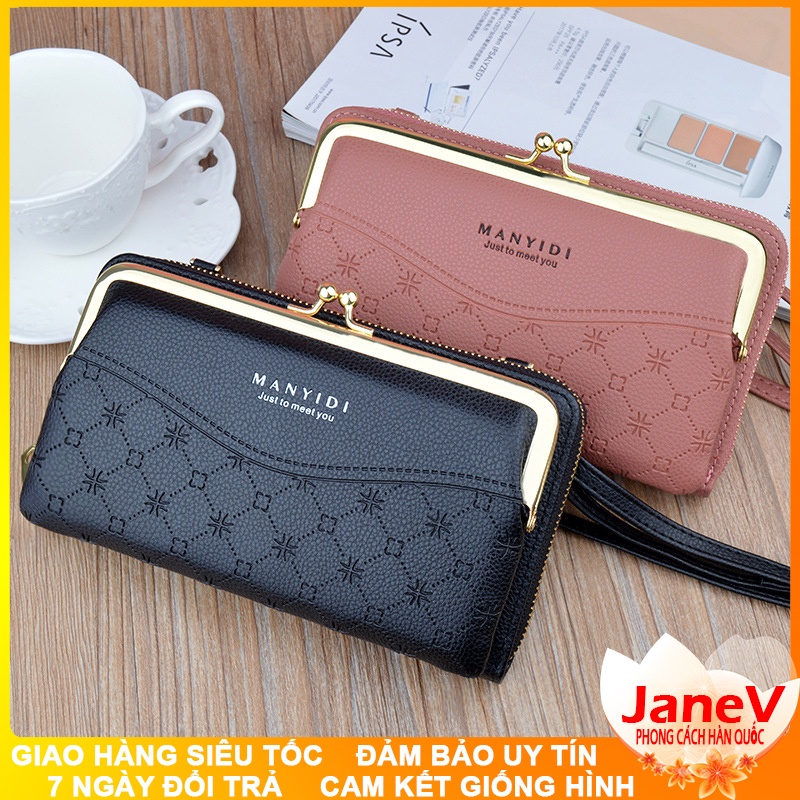 Ví Cầm Tay Nữ Dài Đeo Chéo Cao Cấp Sang Trọng Phong Cách Hàn Quốc TVNN396