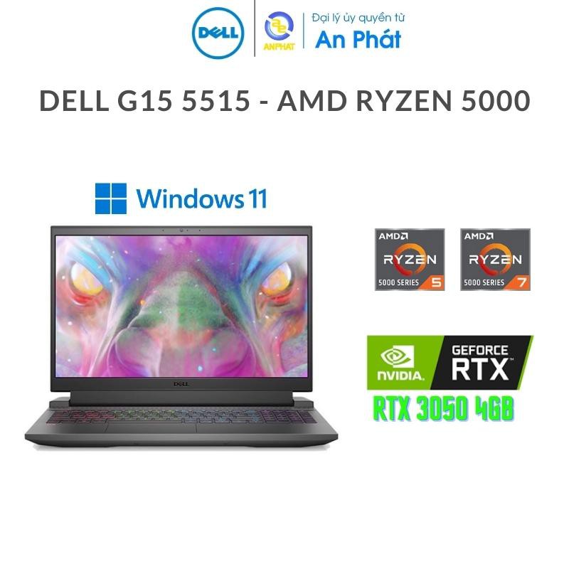 [Mã ELBAU7 giảm 7%] Laptop Dell G15 5515D P105F004DGR (Ryzen™ 5-5600H + RTX 3050 4GB)