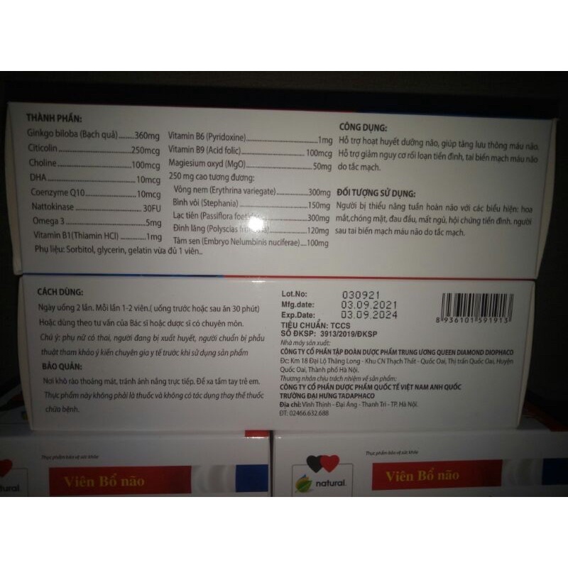 Viên Bổ Não Ginkgo Biloba 360